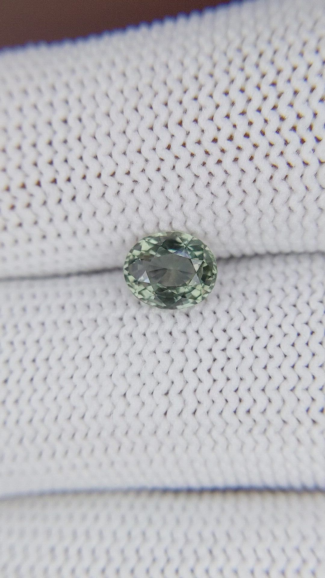 1.10 Ct. Bluish Green Sapphire from Tanzania Size Video