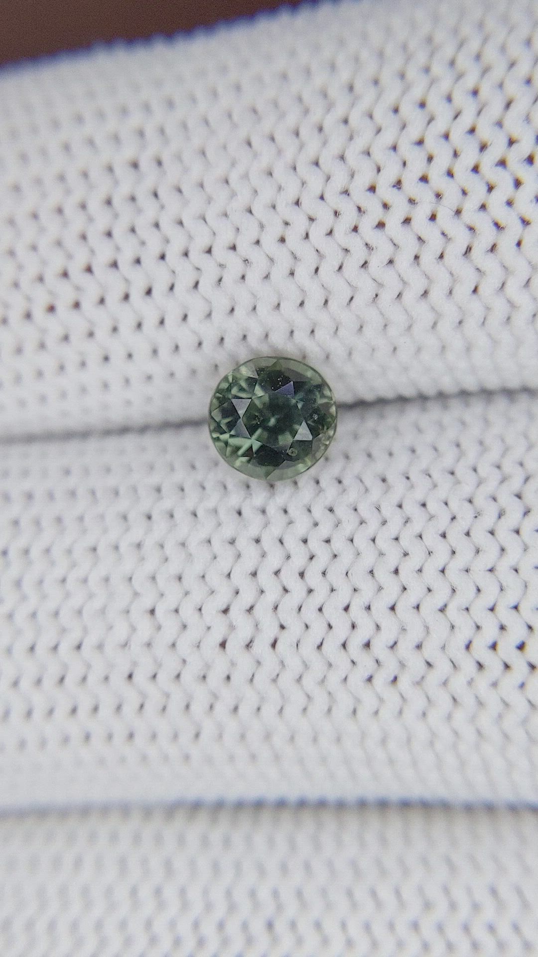 1.04 Ct. Bluish Green Sapphire from Tanzania Size Video