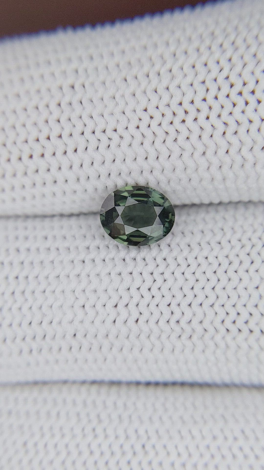 1.10 Ct. Green Sapphire from Tanzania Size Video