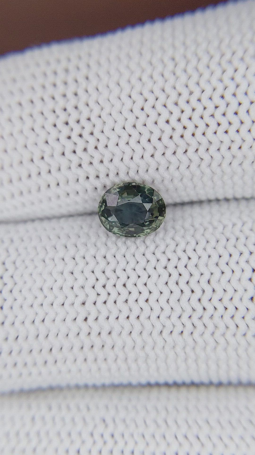 0.98 Ct. Bluish Green Sapphire from Tanzania Size Video