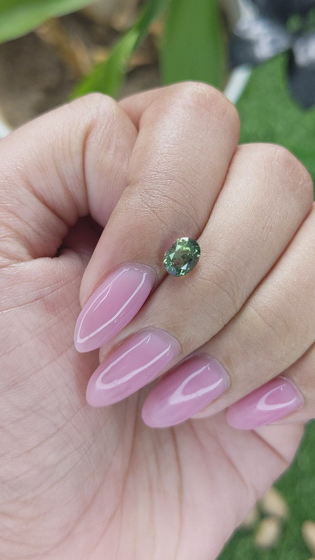 1.14 Ct. Yellowish Green Sapphire from Tanzania Size Video
