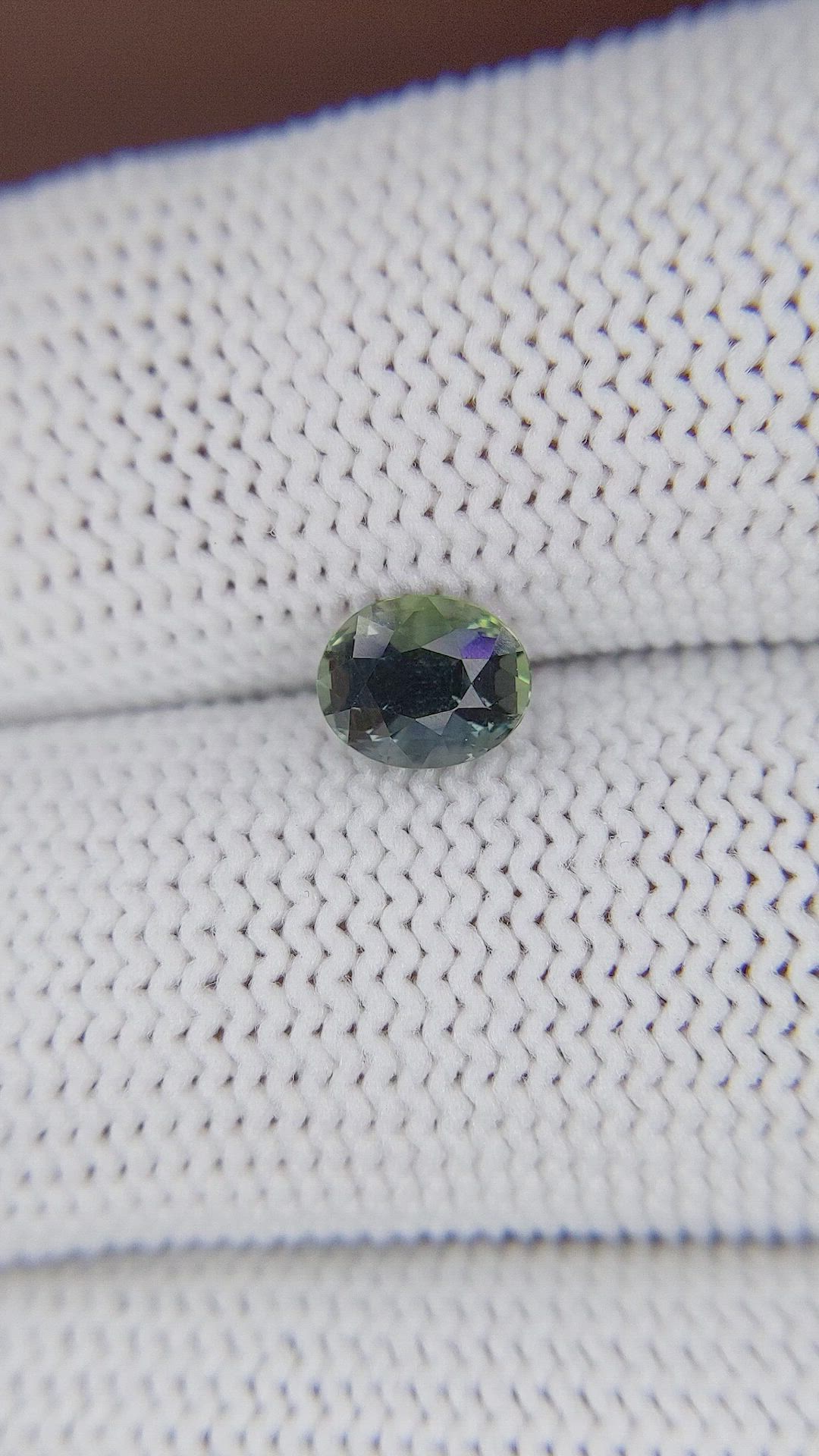 1.08 Ct. Bluish Green Sapphire from Tanzania Size Video