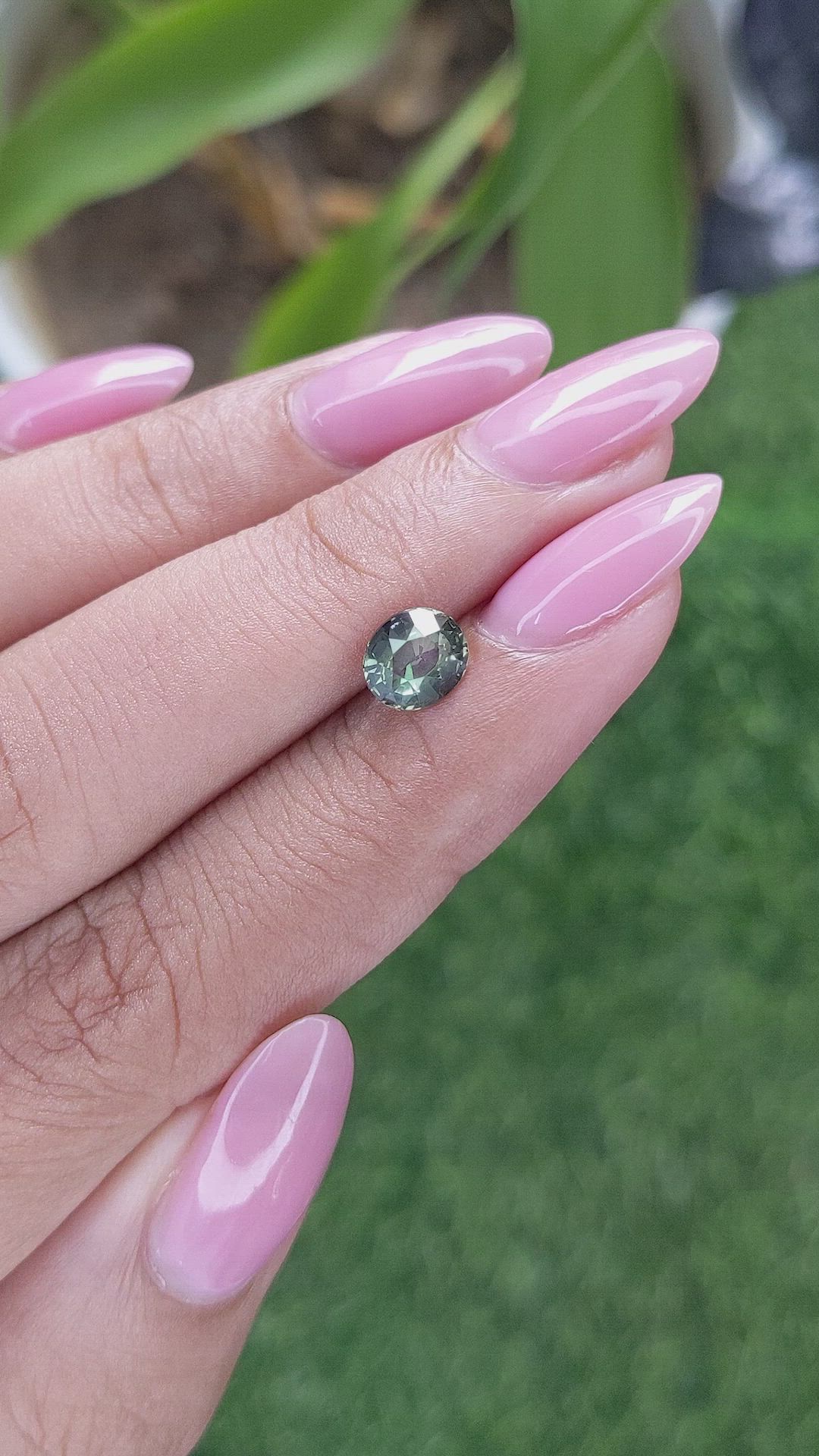 1.09 Ct. Bluish Green Sapphire from Tanzania Size Video