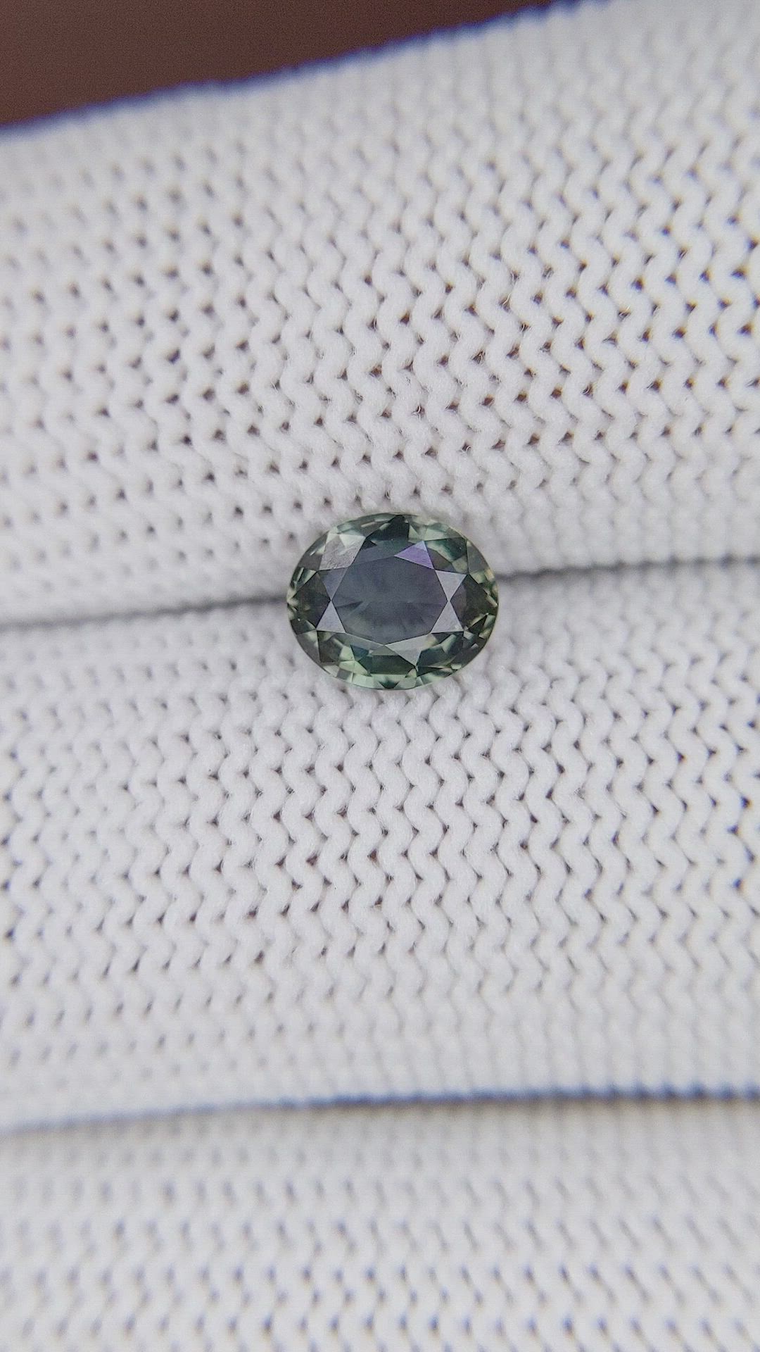 1.05 Ct. Bluish Green Sapphire from Tanzania Size Video