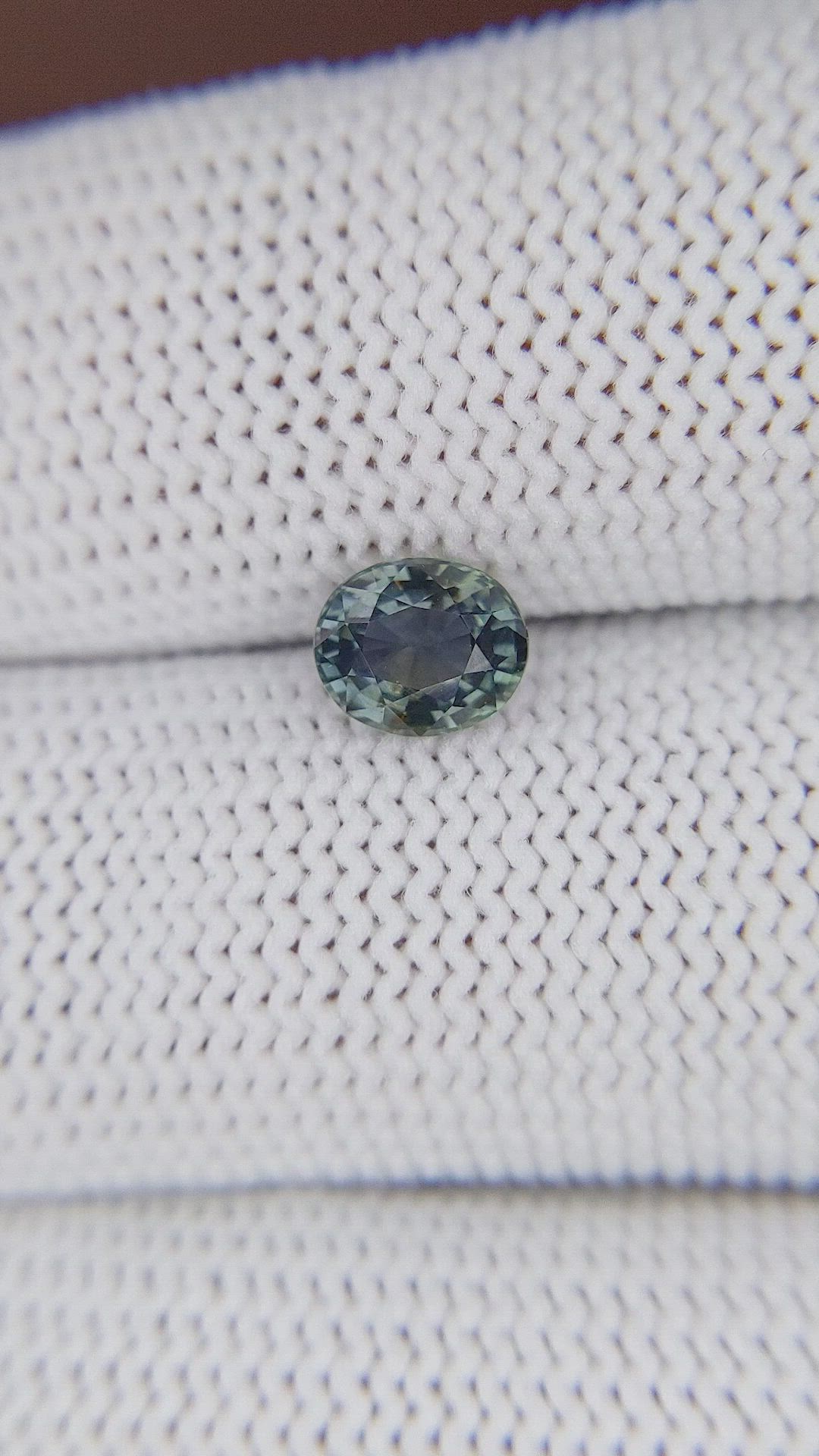 1.04 Ct. Bluish Green Sapphire from Tanzania Size Video