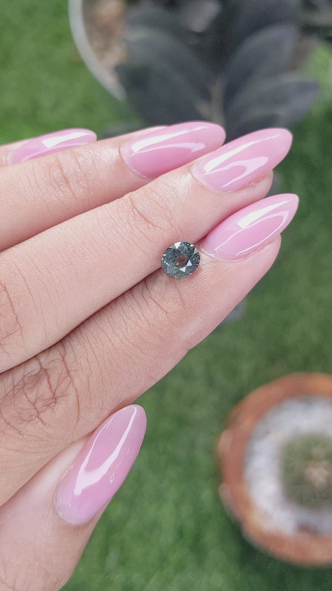 1.09 Ct. Bluish Green Sapphire from Tanzania Size Video