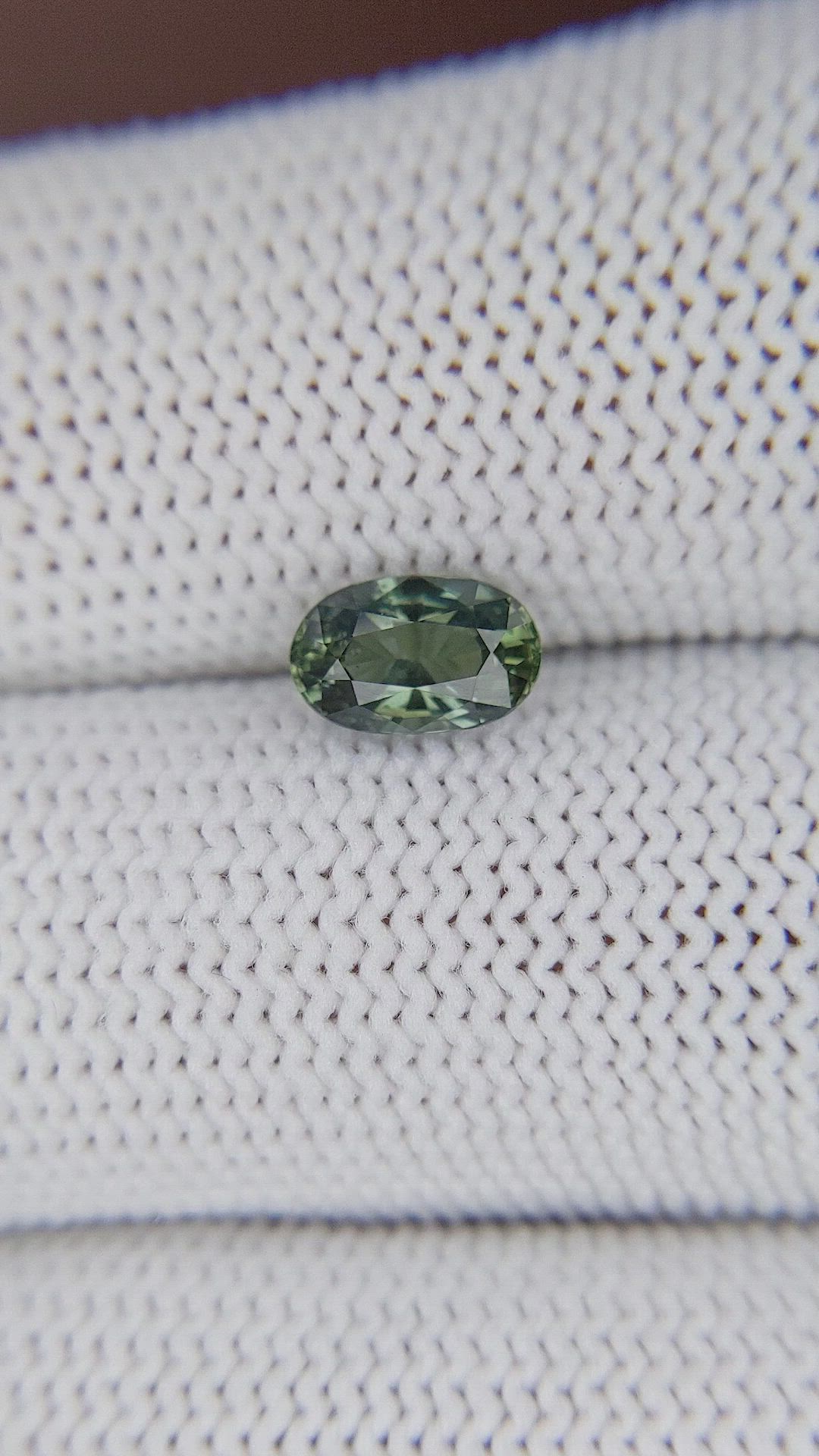 1.25 Ct. Bluish Green Sapphire from Tanzania Size Video