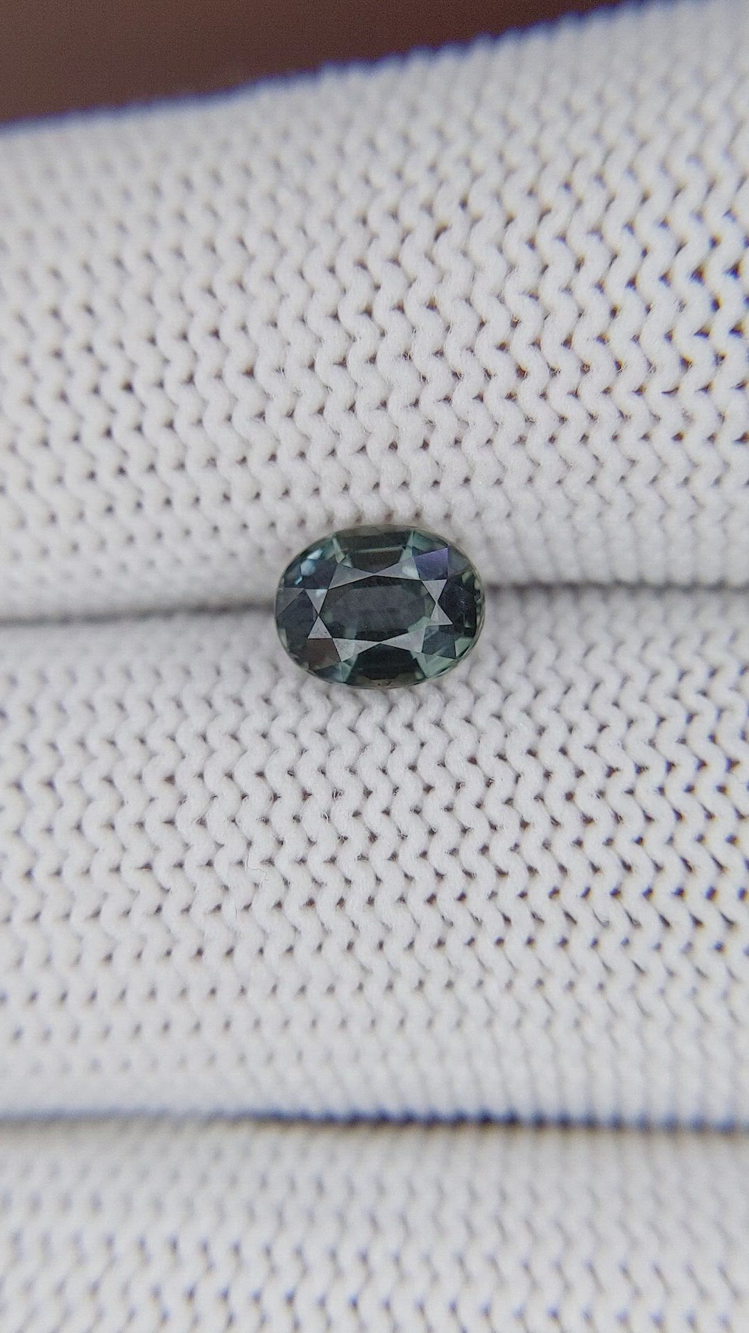 1.28 Ct. Bluish Green Sapphire from Tanzania Size Video
