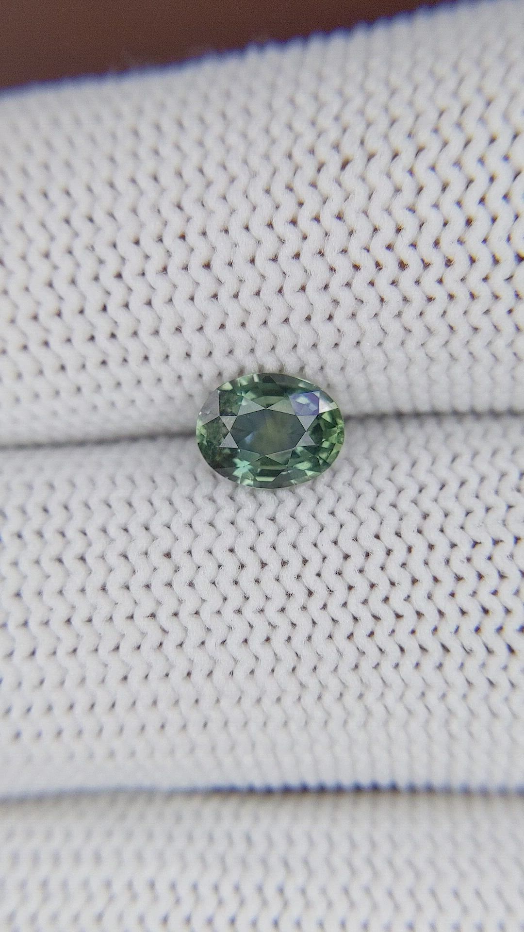 0.96 Ct. Bluish Green Sapphire from Tanzania Size Video