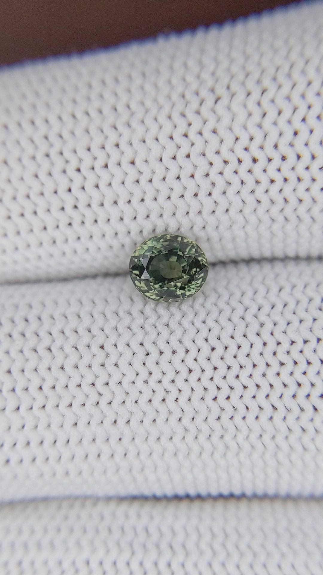 1.03 Ct. Bluish Green Sapphire from Tanzania Size Video