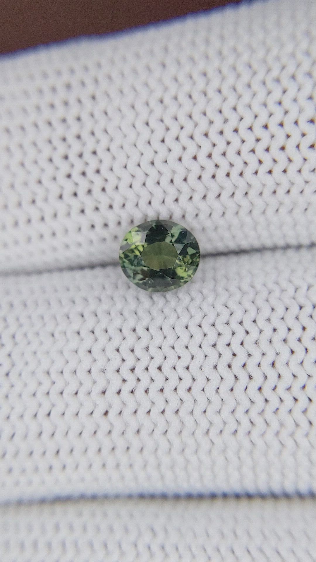 0.92 Ct. Bluish Green Sapphire from Tanzania Size Video