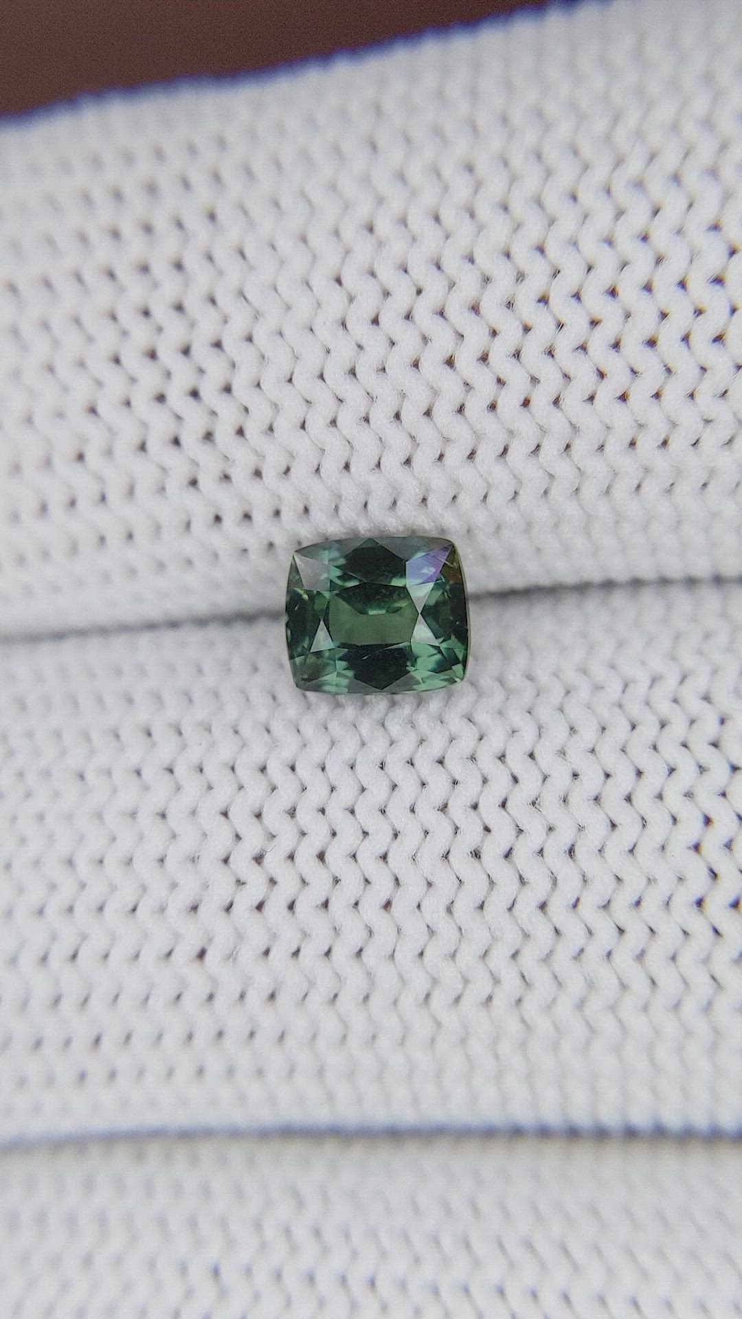 1.08 Ct. Bluish Green Sapphire from Tanzania Size Video