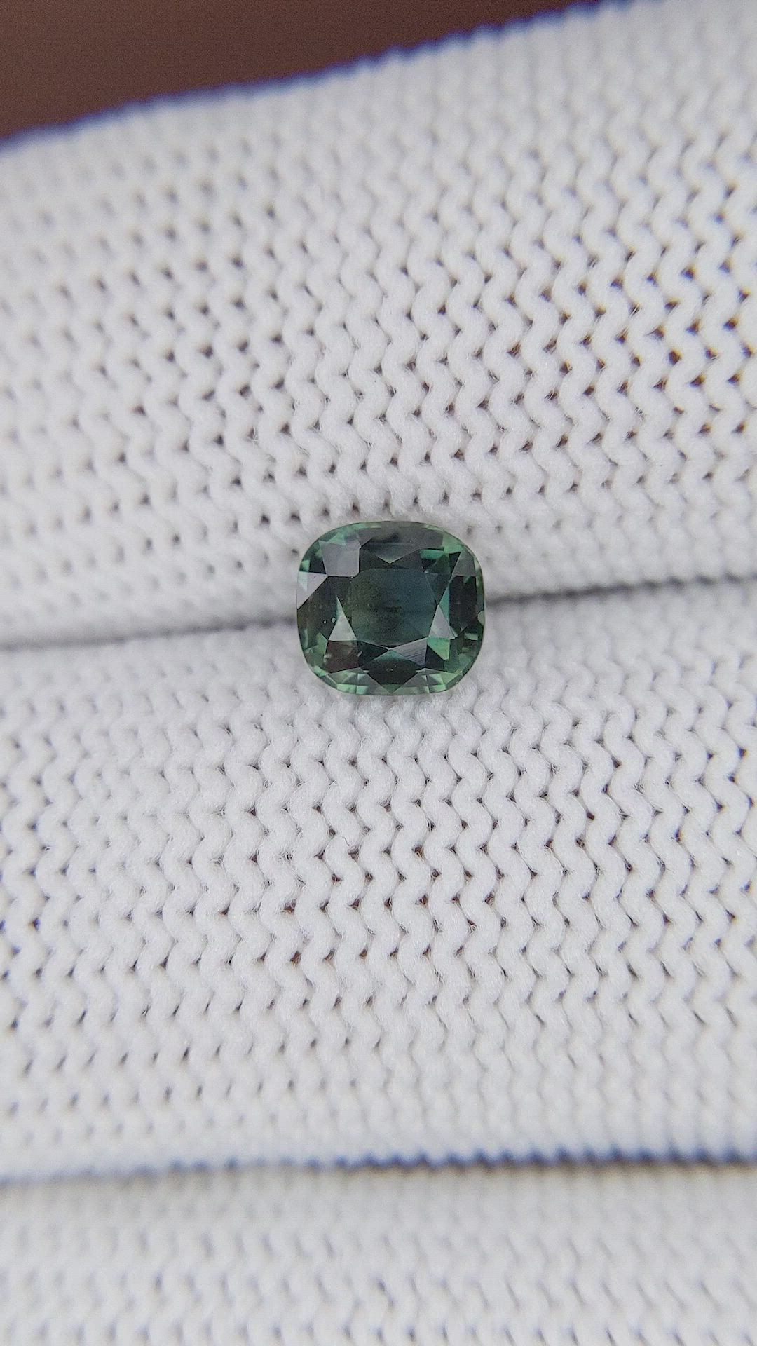 1.10 Ct. Bluish Green Sapphire from Tanzania Size Video