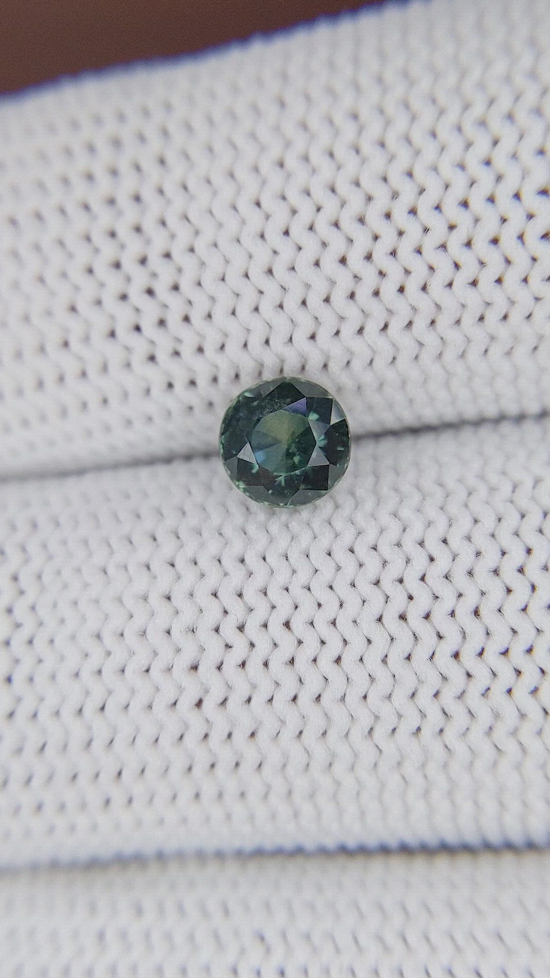 0.97 Ct. Bluish Green Sapphire from Tanzania Size Video