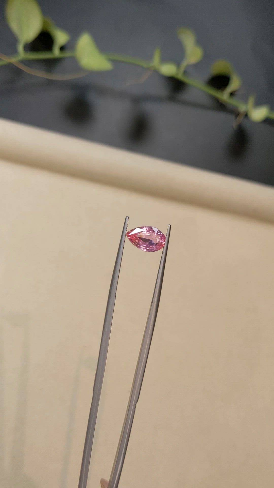 2.59 Ct. Padparadscha Sapphire from Ceylon (Sri Lanka) Size Video