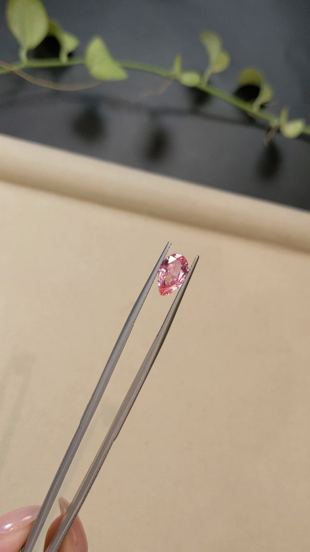 2.59 Ct. Padparadscha Sapphire from Ceylon (Sri Lanka) Size Video