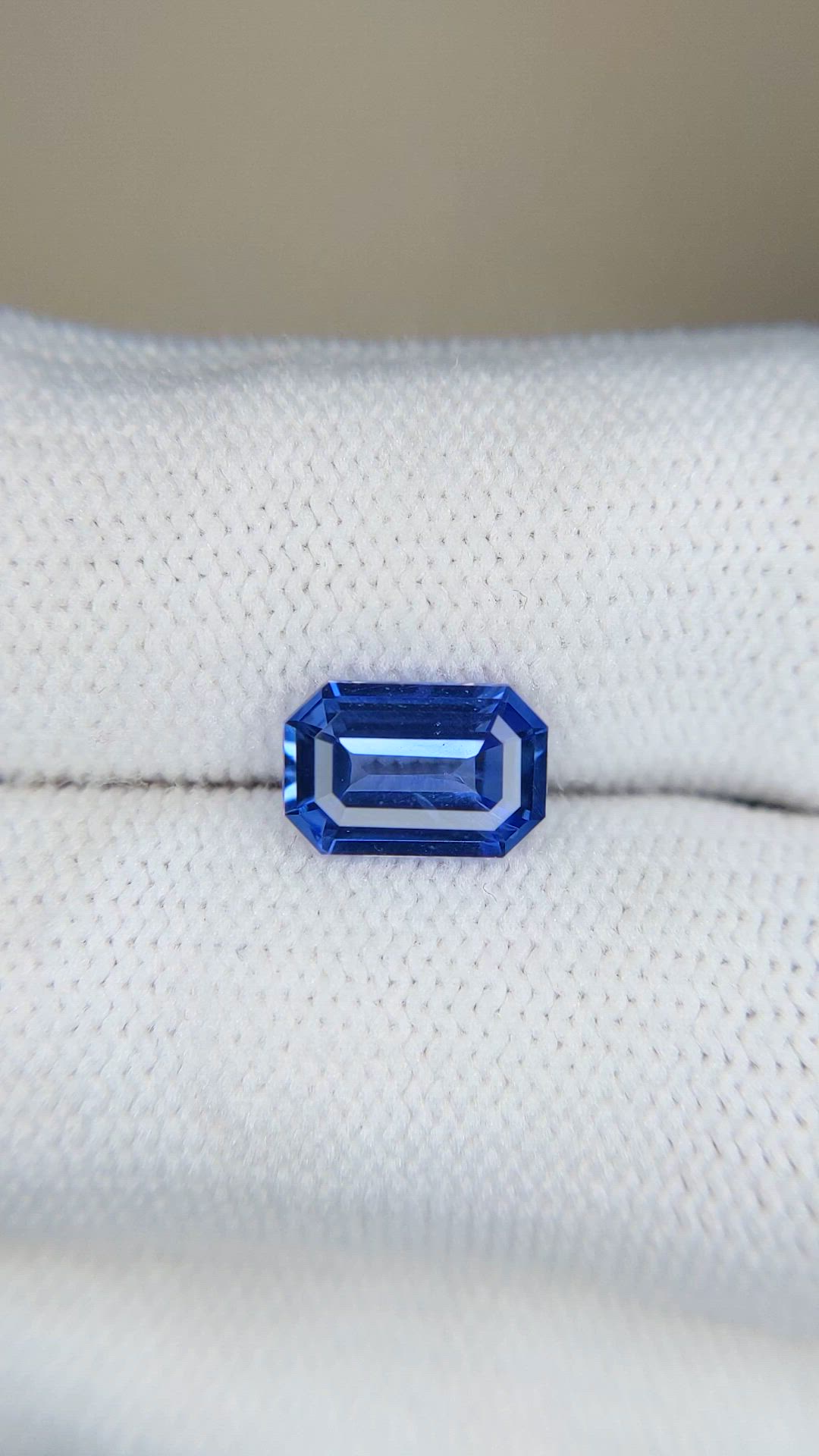 2.03 Ct. Blue Sapphire from Ceylon (Sri Lanka) Size Video