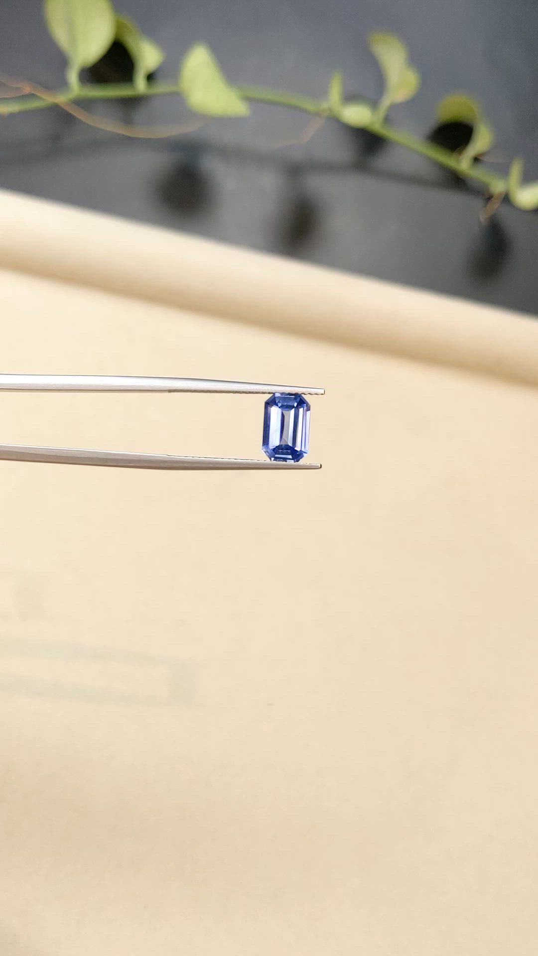 2.03 Ct. Blue Sapphire from Ceylon (Sri Lanka) Size Video