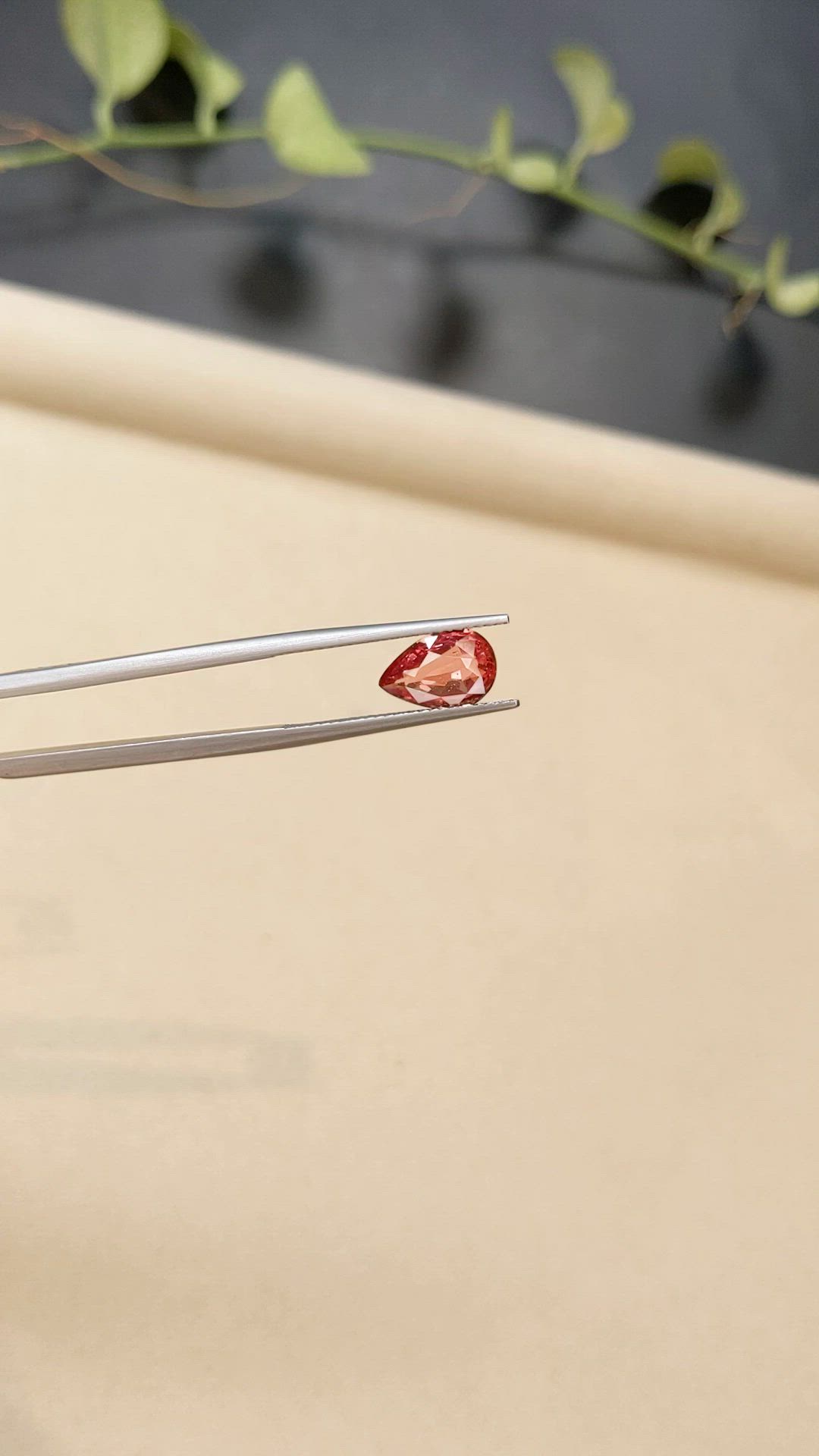 1.95 Ct. Padparadscha Sapphire from Ceylon (Sri Lanka) Size Video