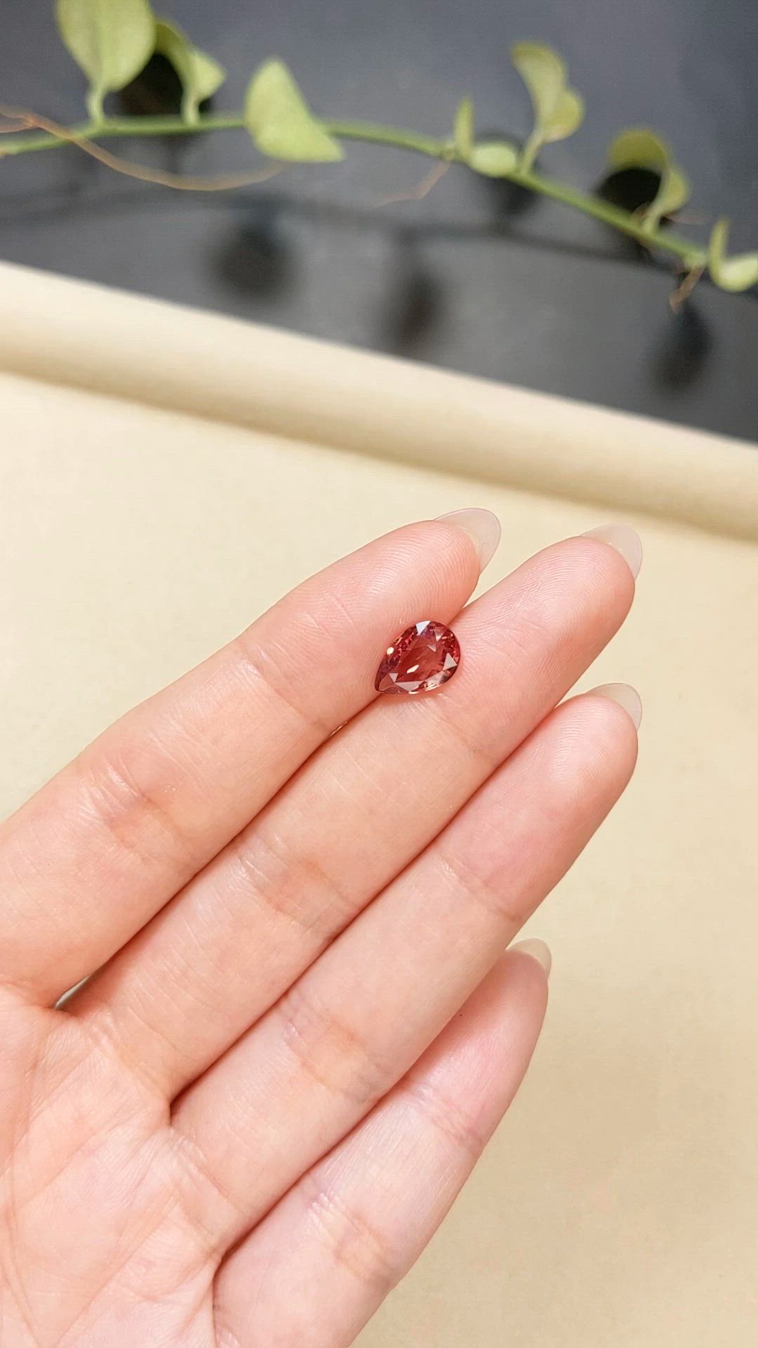 1.95 Ct. Padparadscha Sapphire from Ceylon (Sri Lanka) Size Video