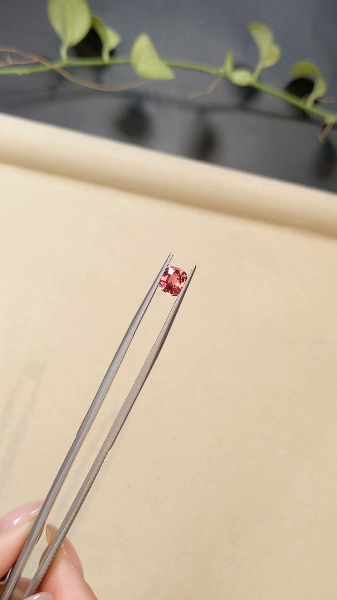 1.11 Ct. Padparadscha Sapphire from Ceylon (Sri Lanka) Size Video