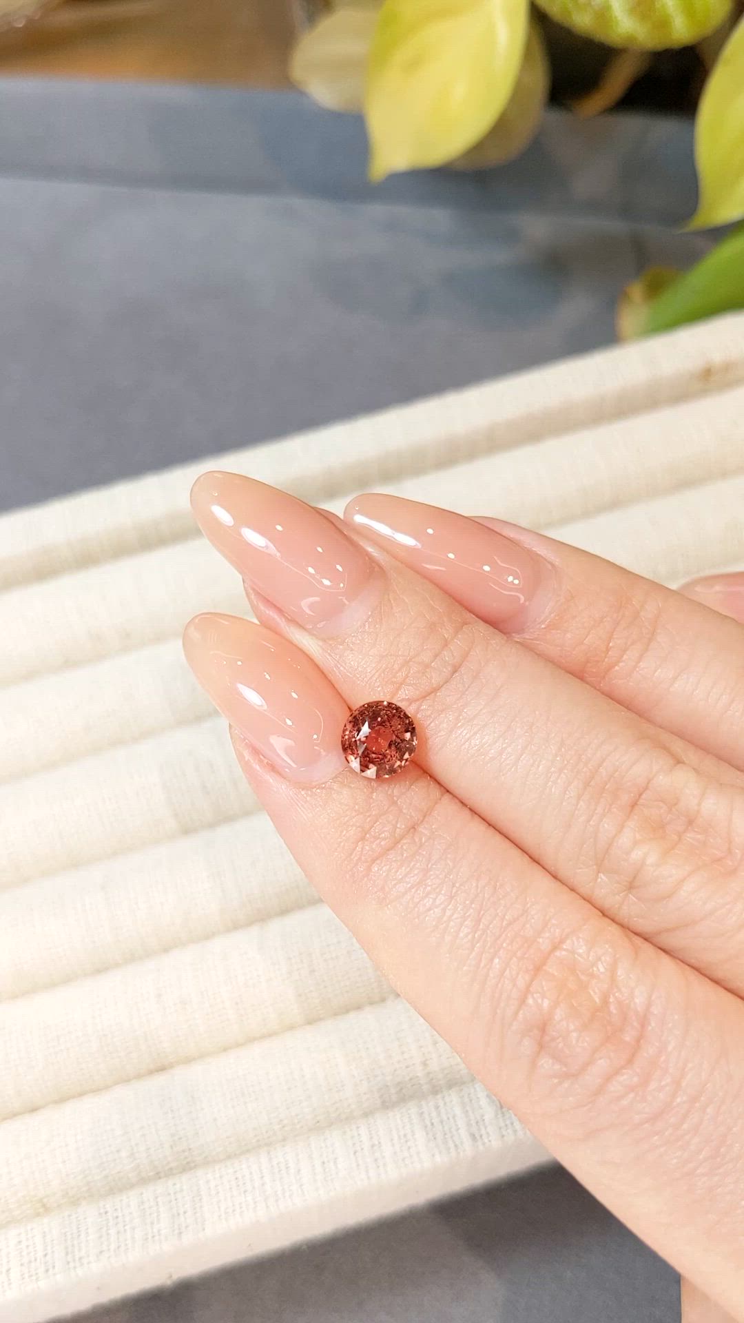 1.95 Ct. Padparadscha Sapphire from Ceylon (Sri Lanka) Size Video