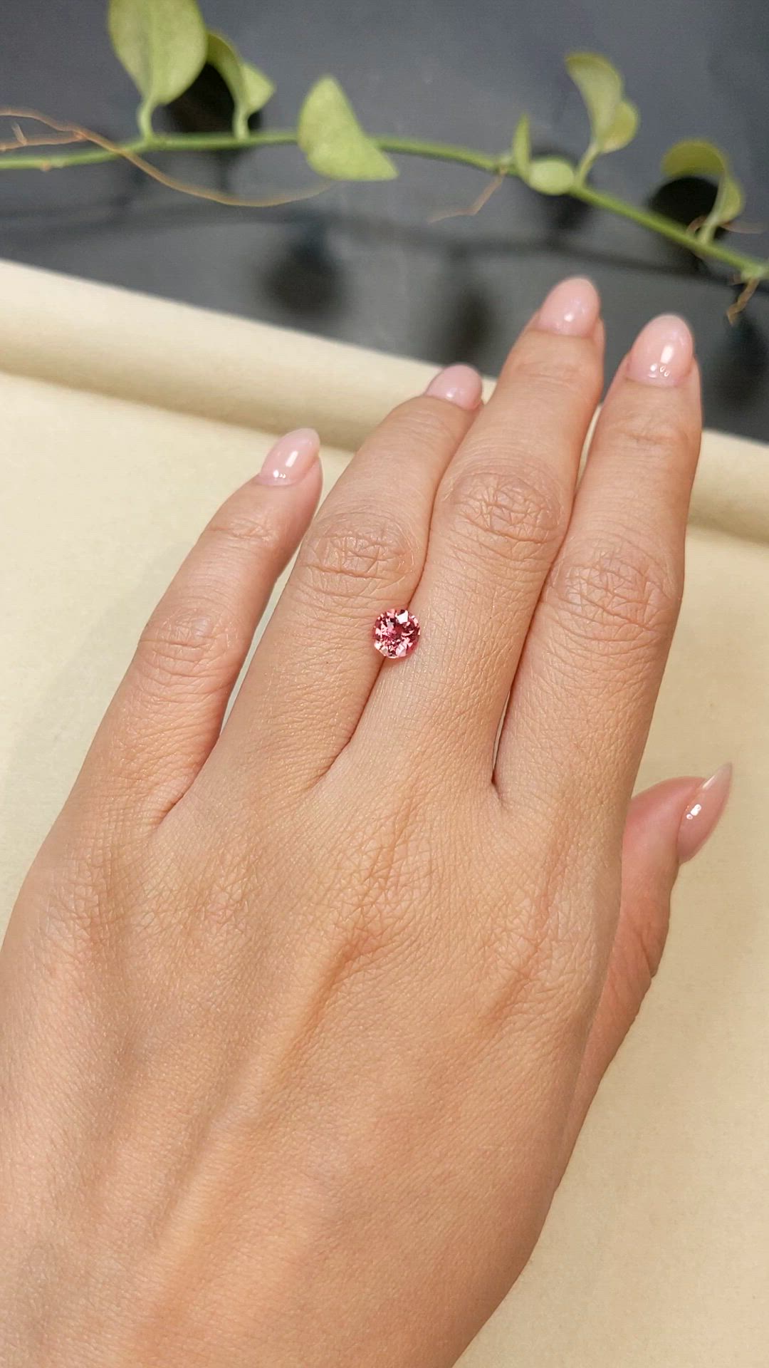 0.93 Ct. Pink Sapphire from Ceylon (Sri Lanka) Size Video