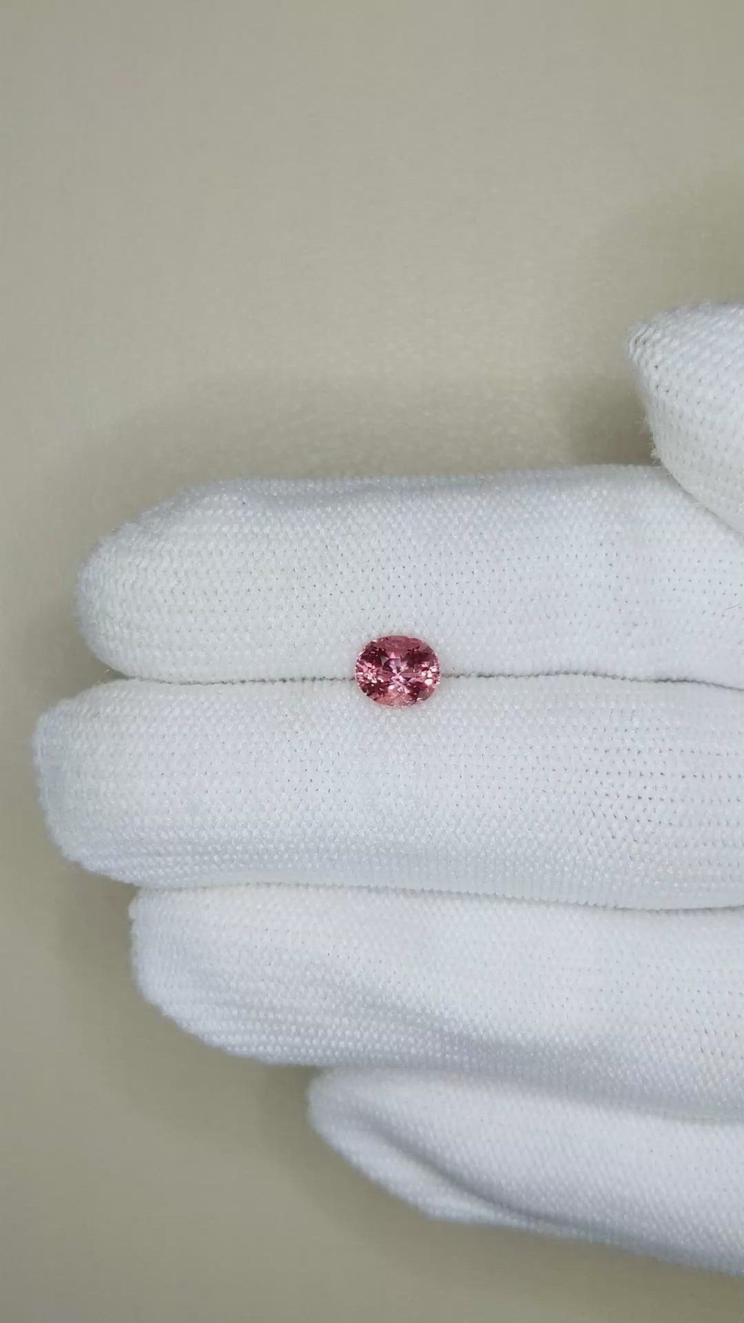 1.20 Ct. Reddish Pink Sapphire from Ceylon (Sri Lanka) Size Video