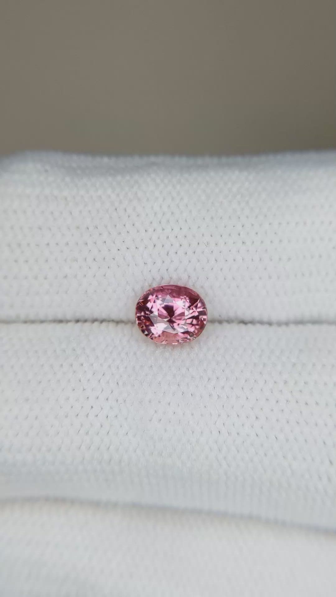 1.20 Ct. Reddish Pink Sapphire from Ceylon (Sri Lanka) Size Video