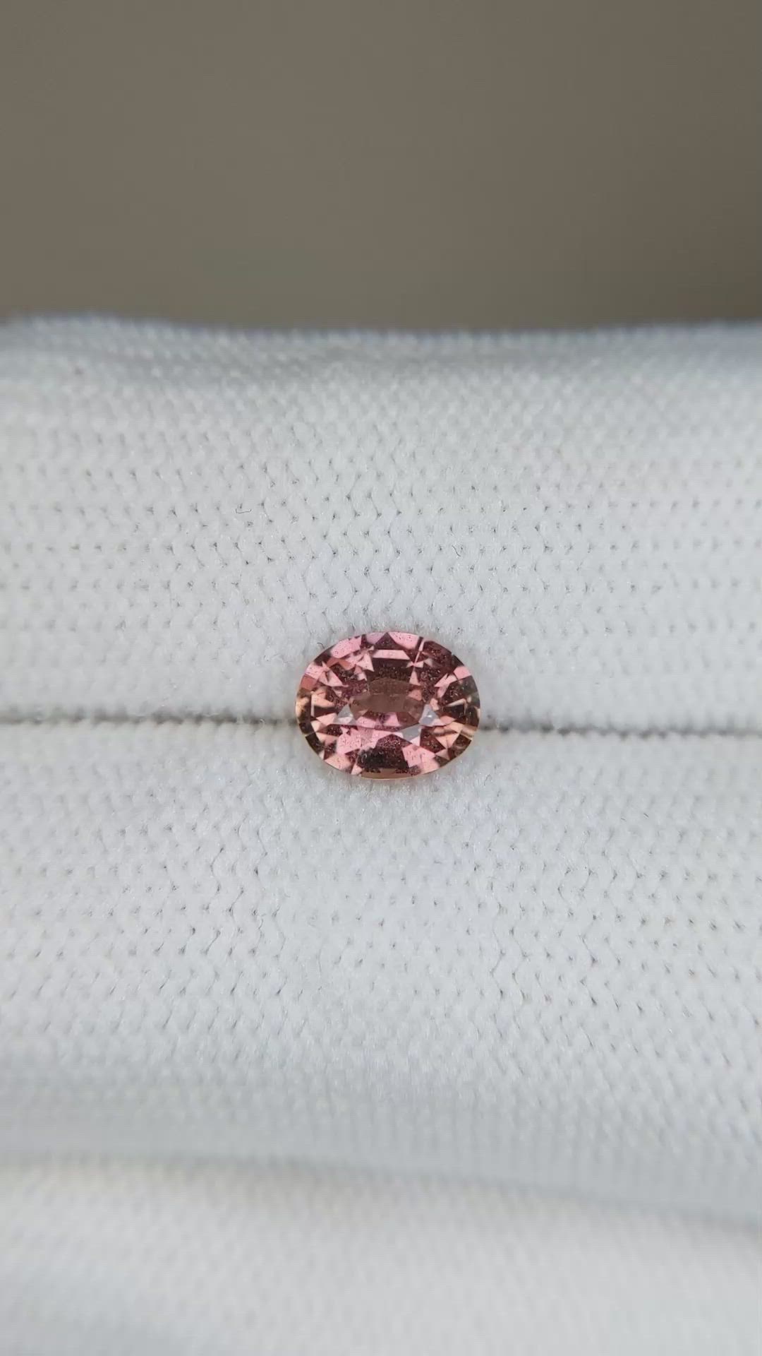 1.10 Ct. Reddish Pink Sapphire from Ceylon (Sri Lanka) Size Video