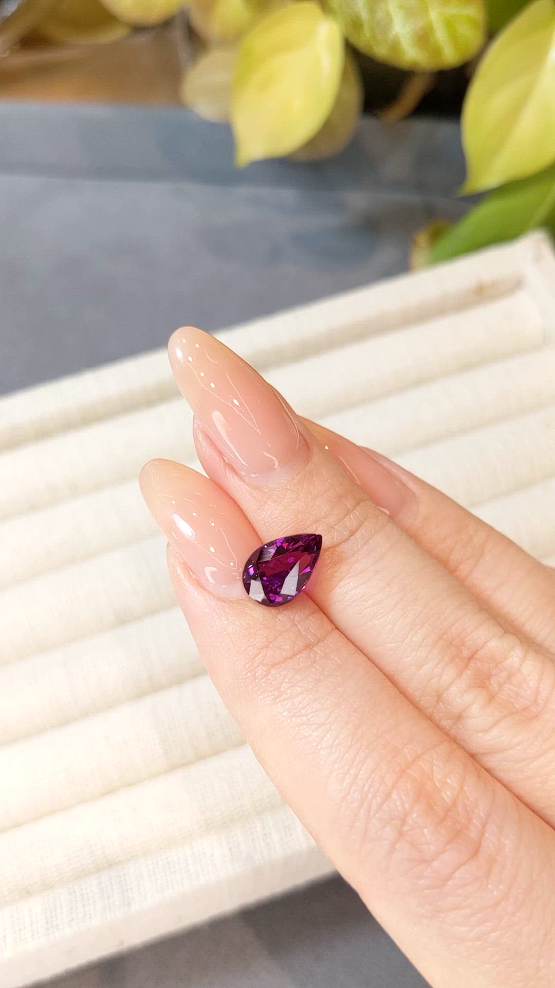 3.06 Ct. Purple Sapphire from Ceylon (Sri Lanka) Size Video