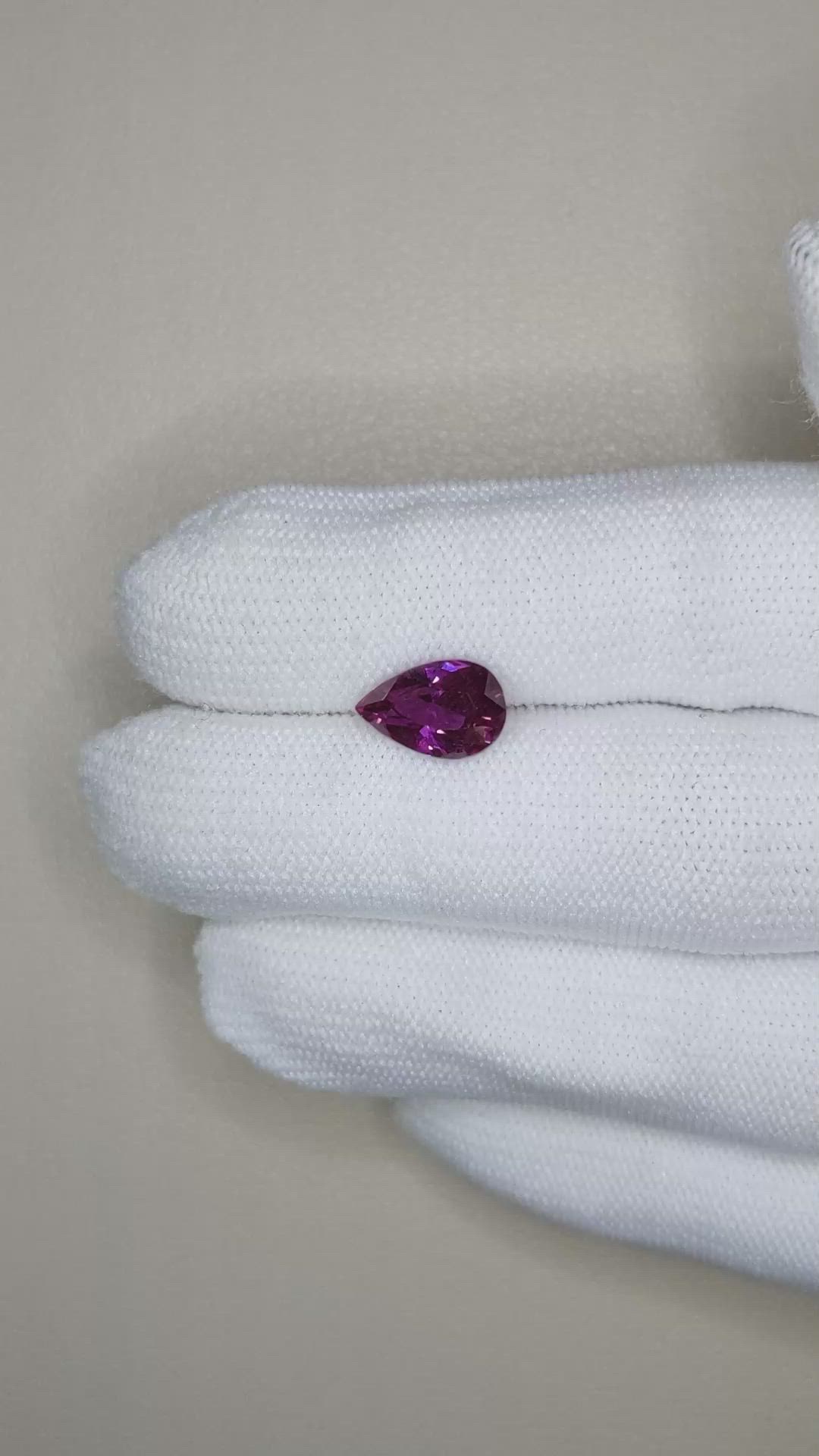 3.06 Ct. Purple Sapphire from Ceylon (Sri Lanka) Size Video