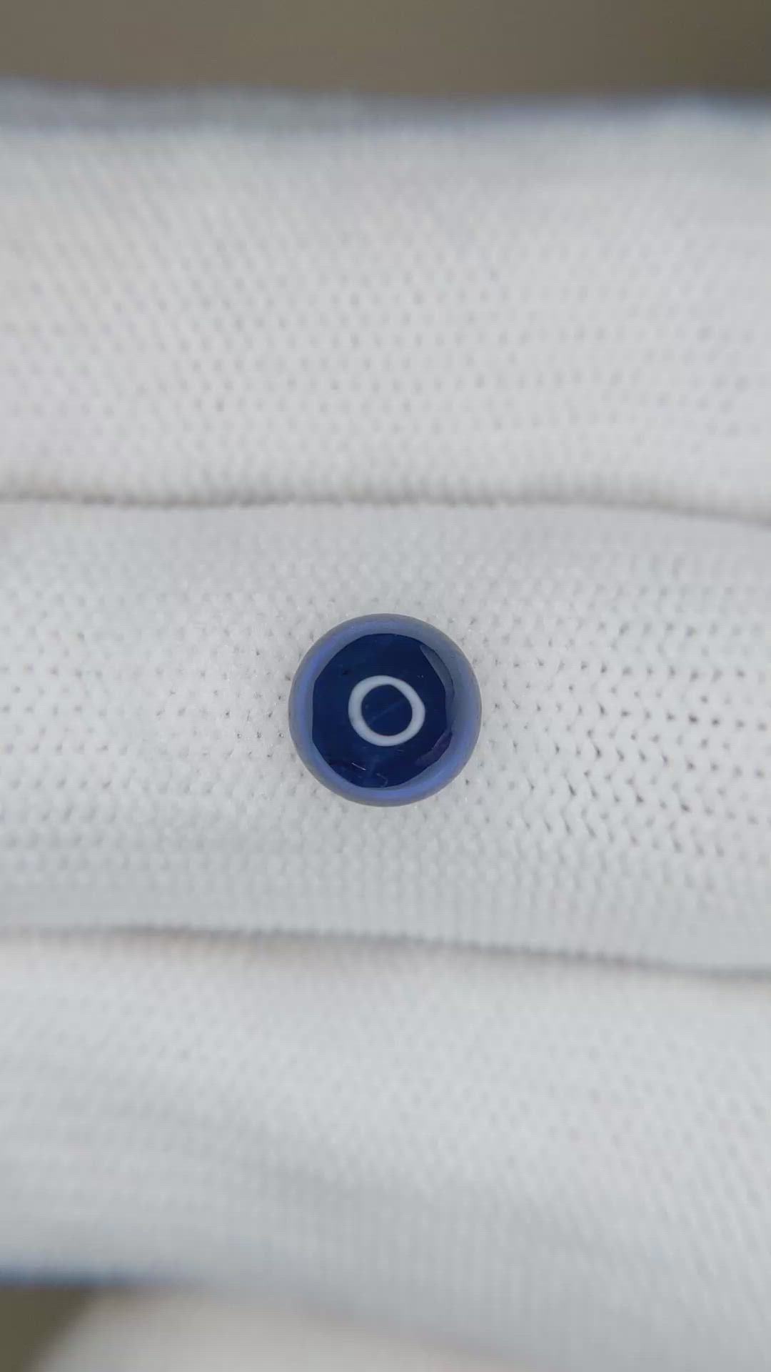 2.38 Ct. Blue Cabochon Sapphire from Ceylon (Sri Lanka) Size Video