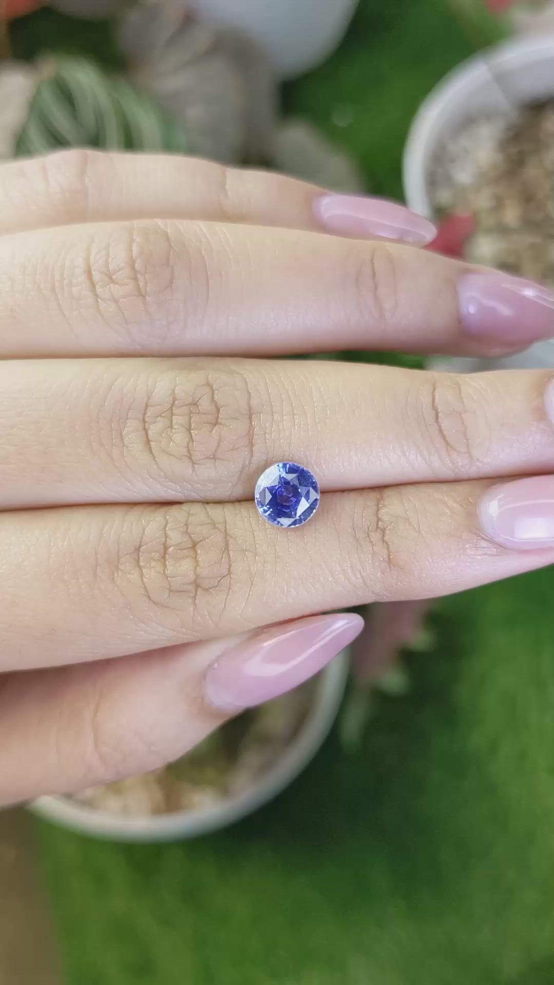 1.70 Ct. Blue Sapphire from Ceylon (Sri Lanka) Size Video