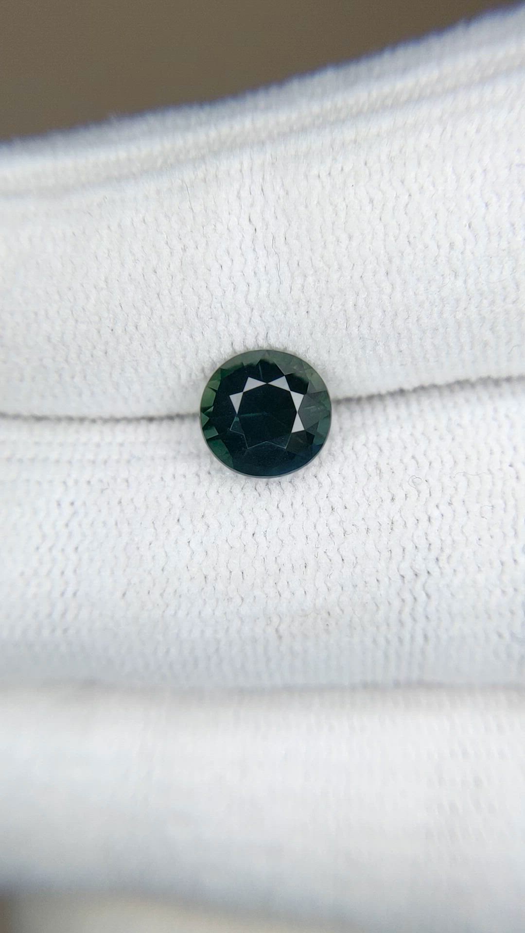 1.78 Ct. Bluish Green Sapphire from Madagascar Size Video