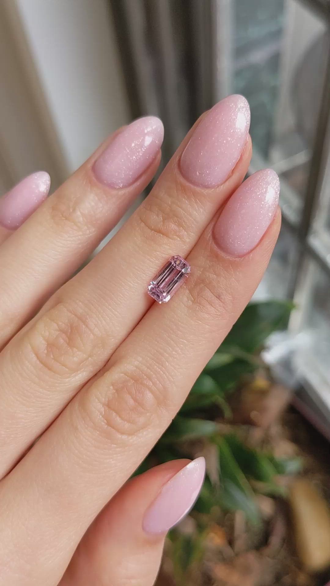 2.49 Ct. Pink Sapphire from Ceylon (Sri Lanka) Size Video