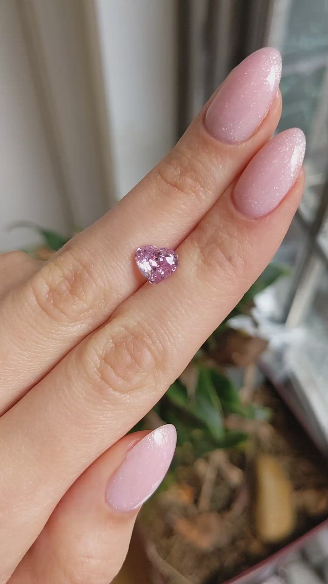 2.71 Ct. Pink Sapphire from Ceylon (Sri Lanka) Size Video