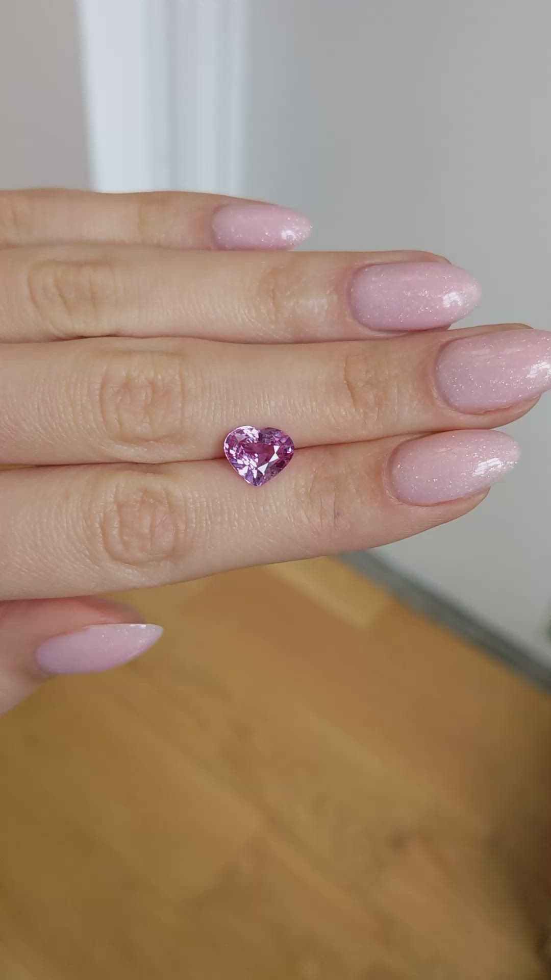 3.07 Ct. Pink Sapphire from Ceylon (Sri Lanka) Size Video