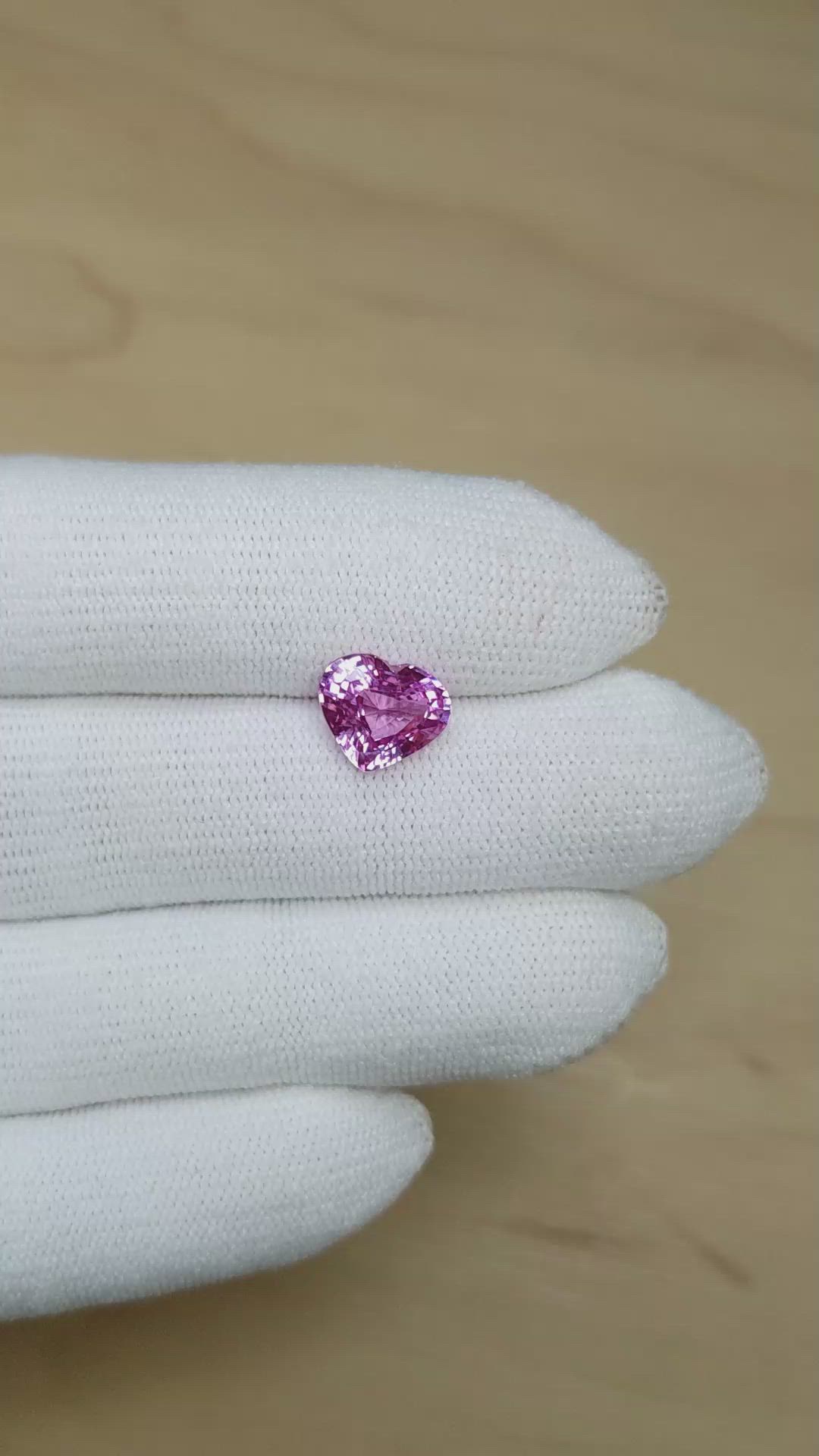 3.07 Ct. Pink Sapphire from Ceylon (Sri Lanka) Size Video