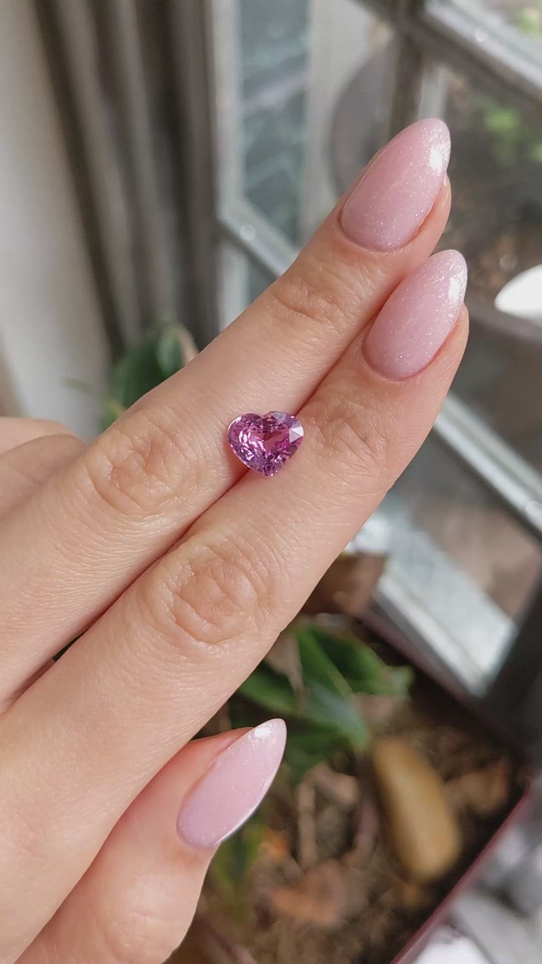 3.07 Ct. Pink Sapphire from Ceylon (Sri Lanka) Size Video
