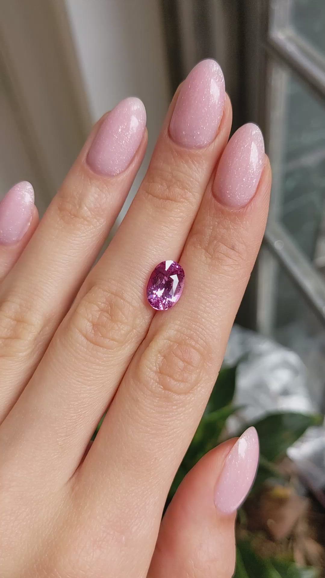 4.03 Ct. Pink Sapphire from Madagascar Size Video