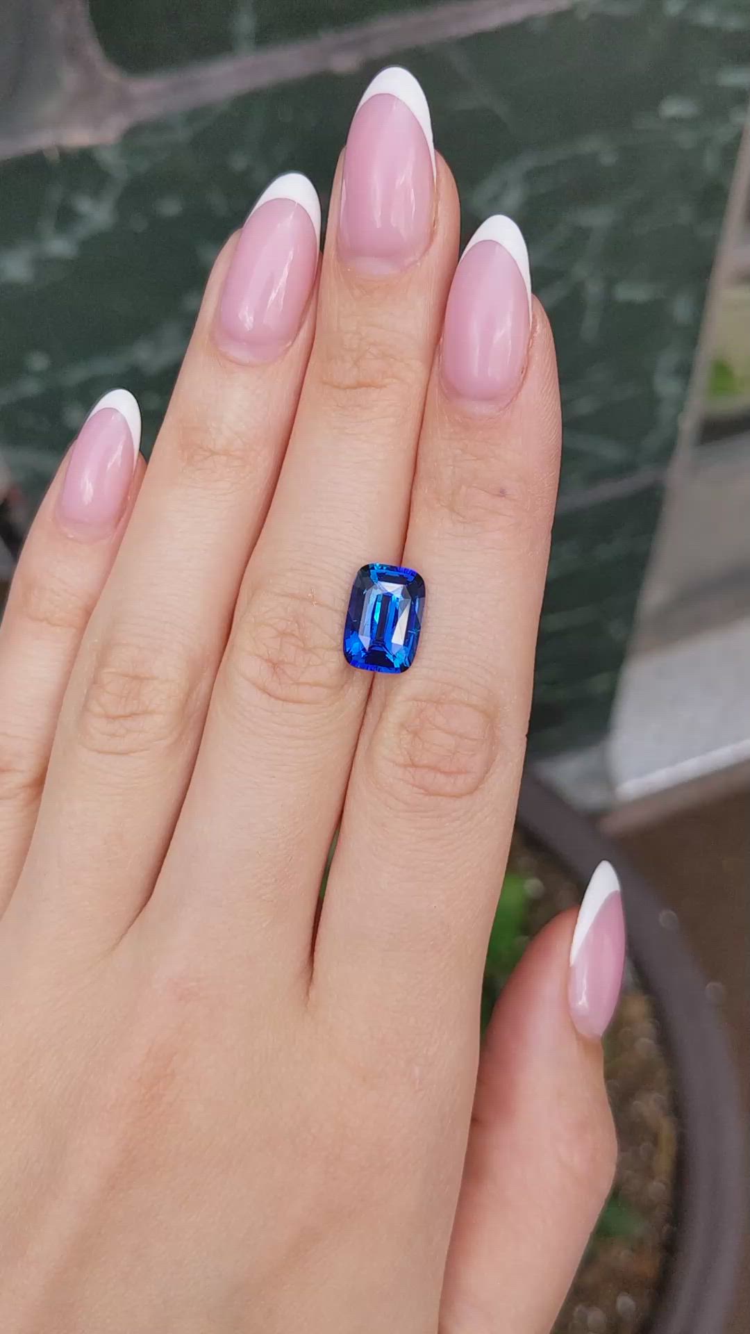 5.29 Ct. Blue Sapphire from Madagascar Size Video