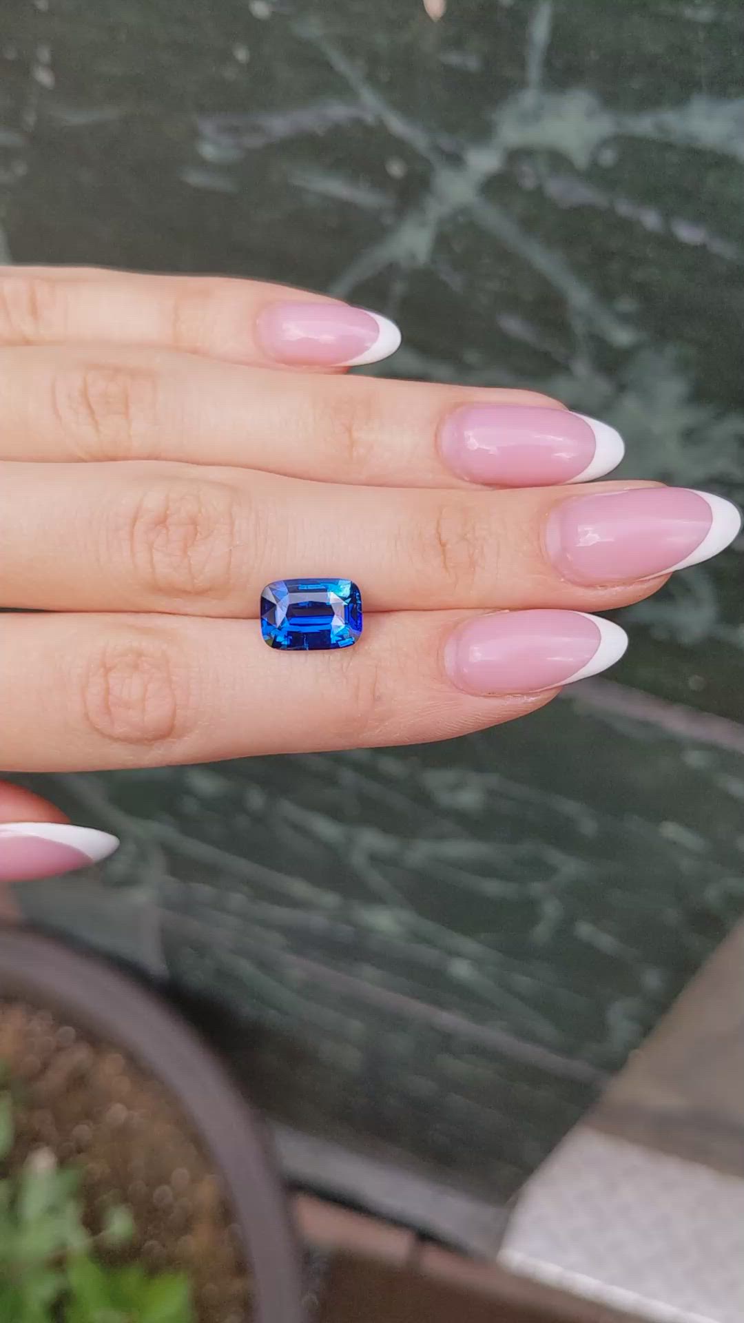 5.29 Ct. Blue Sapphire from Madagascar Size Video