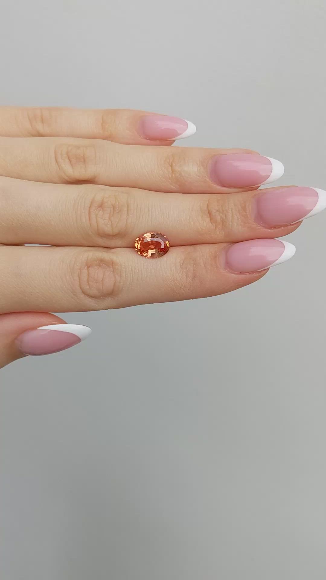 3.16 Ct. Padparadscha Sapphire from Ceylon (Sri Lanka) Size Video