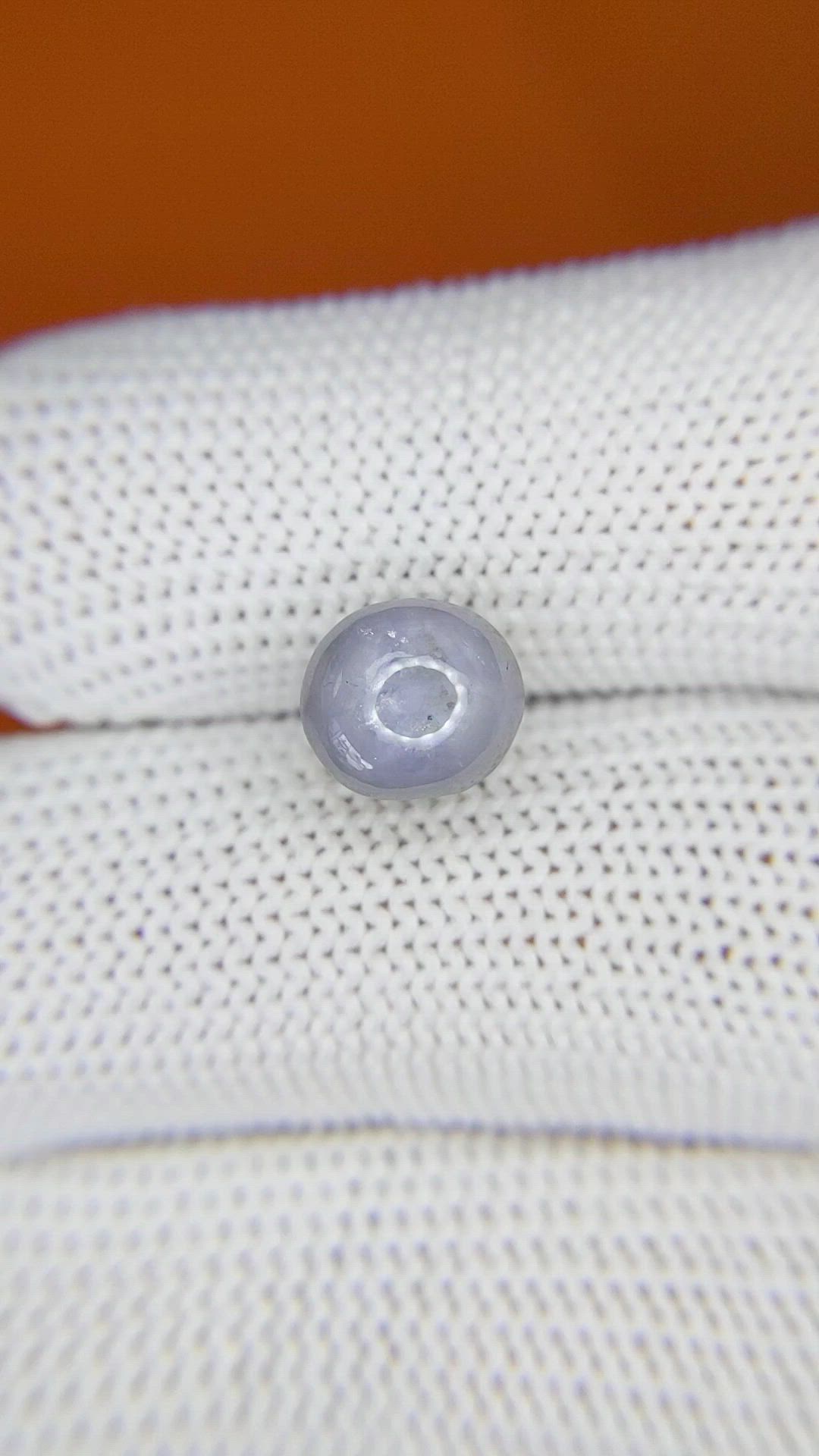 5.17 Ct. Bluish Grey Star Sapphire from Ceylon (Sri Lanka) Size Video
