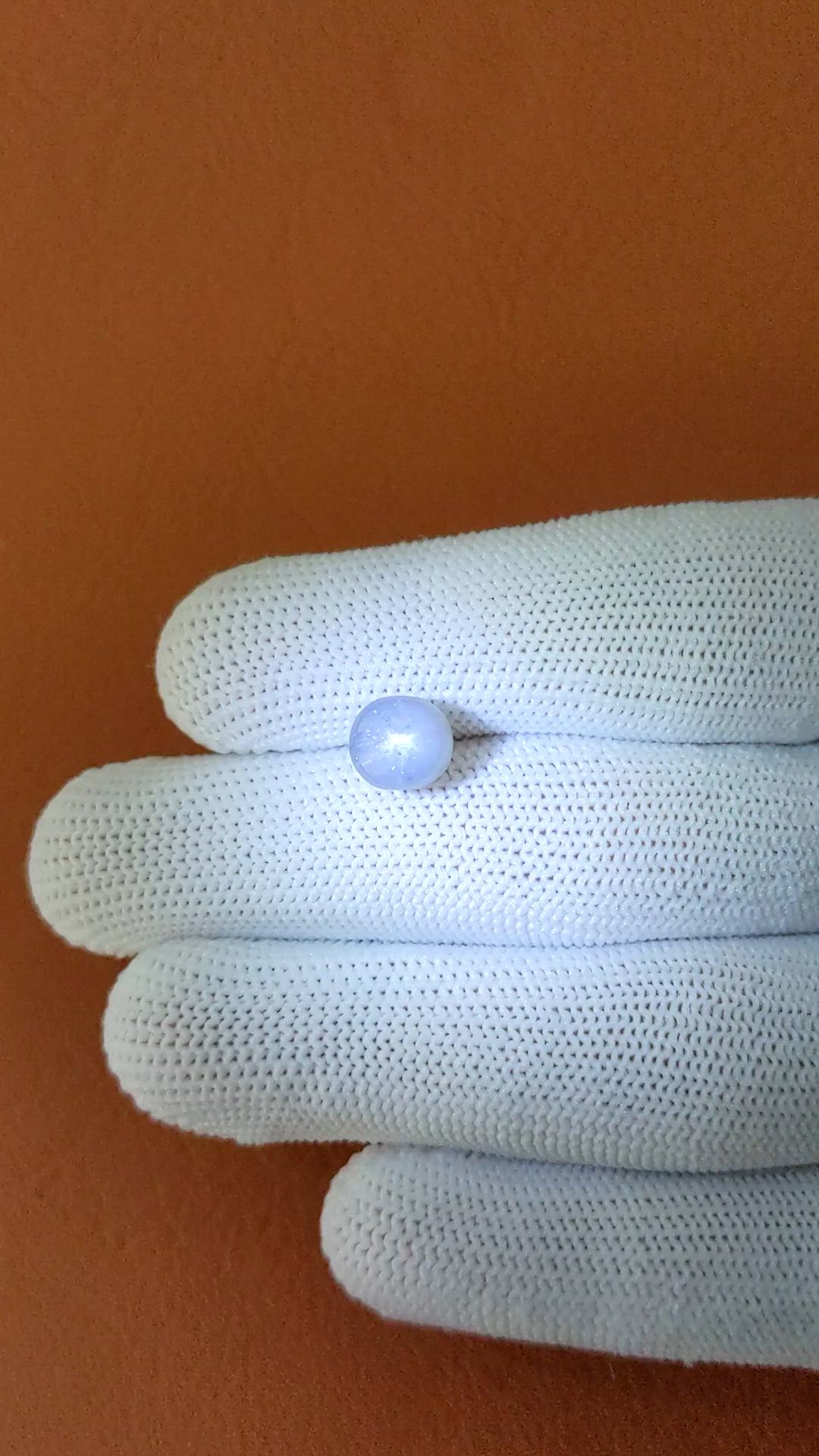 5.17 Ct. Bluish Grey Star Sapphire from Ceylon (Sri Lanka) Size Video