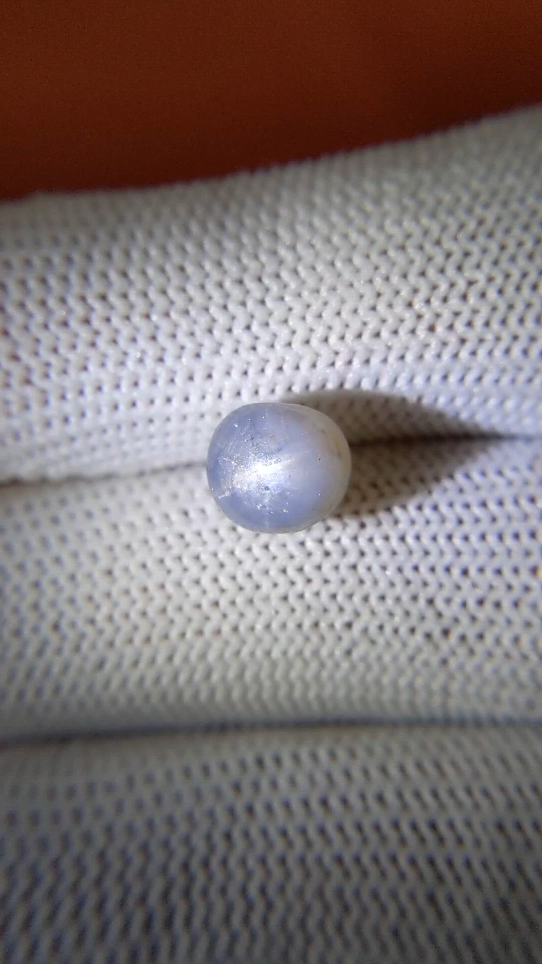 5.17 Ct. Bluish Grey Star Sapphire from Ceylon (Sri Lanka) Size Video