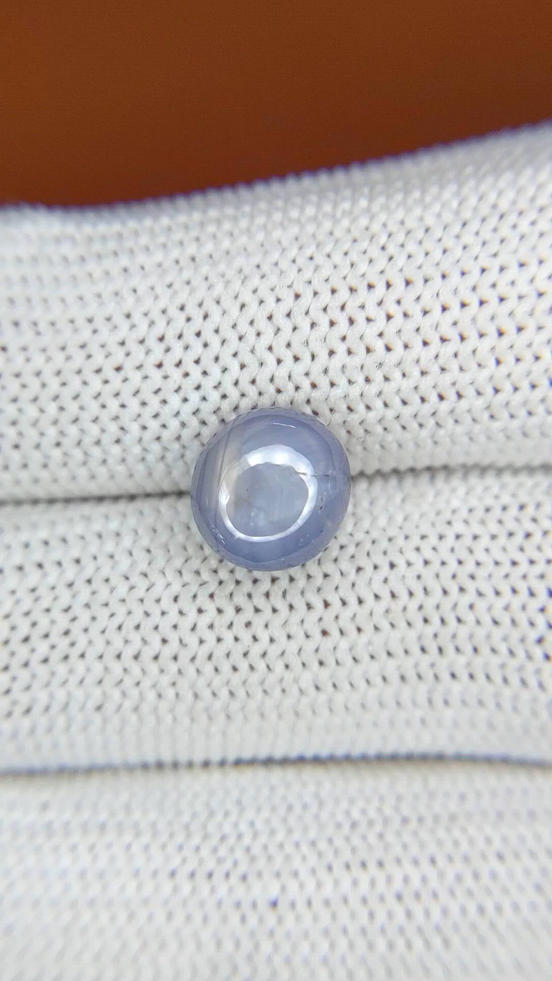 4.89 Ct. Greyish Blue Star Sapphire from Ceylon (Sri Lanka) Size Video