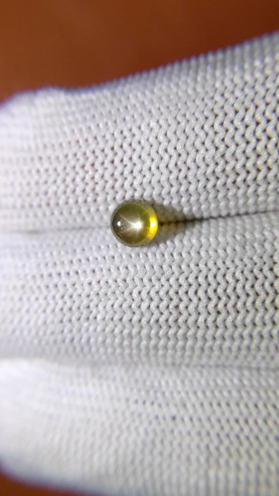1.12 Ct. Greenish Brown Star Sapphire from Ceylon (Sri Lanka) Size Video