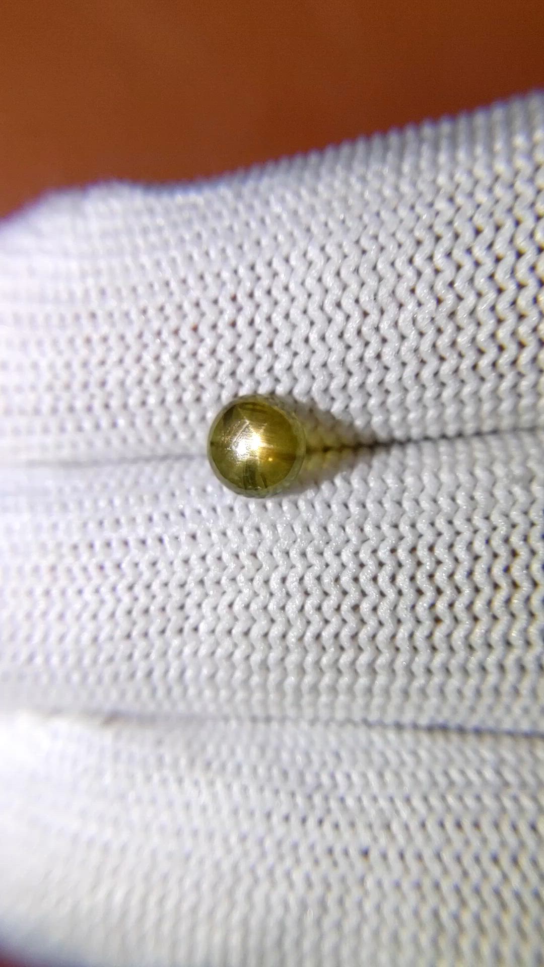 1.14 Ct. Greenish Brown Star Sapphire from Ceylon (Sri Lanka) Size Video